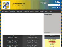 Tablet Screenshot of carrigalinegaa.com